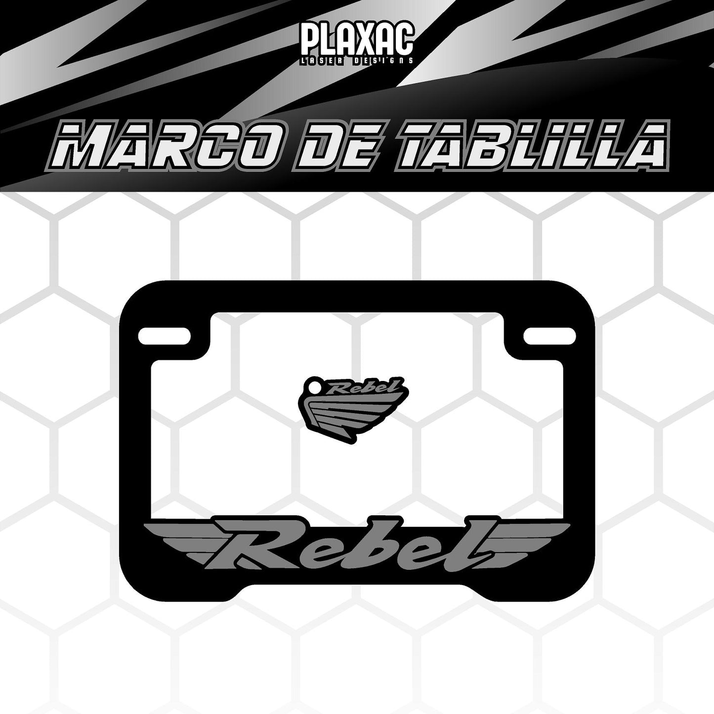 MARCO DE TABLILLA HONDA REBEL