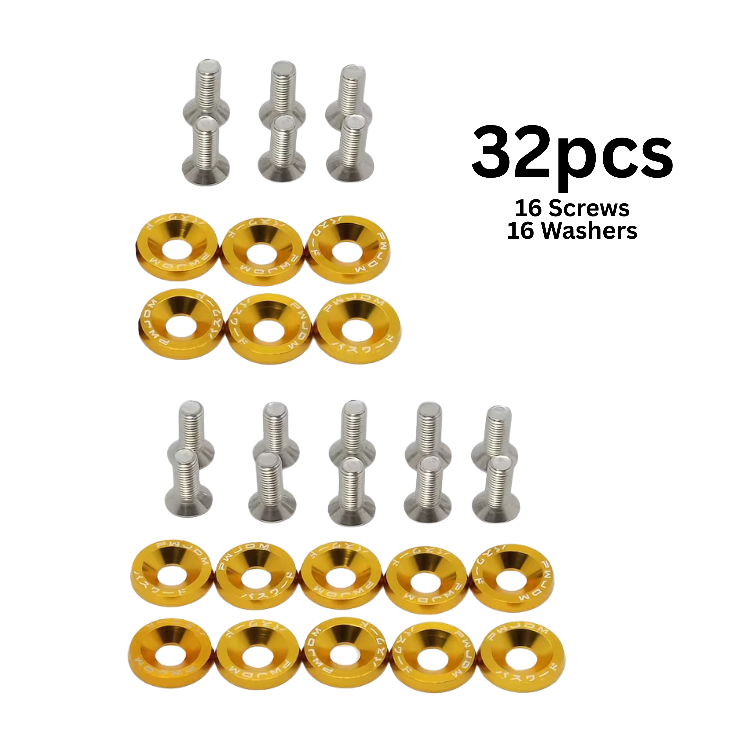 Aluminum Washers M6 (32PCS)