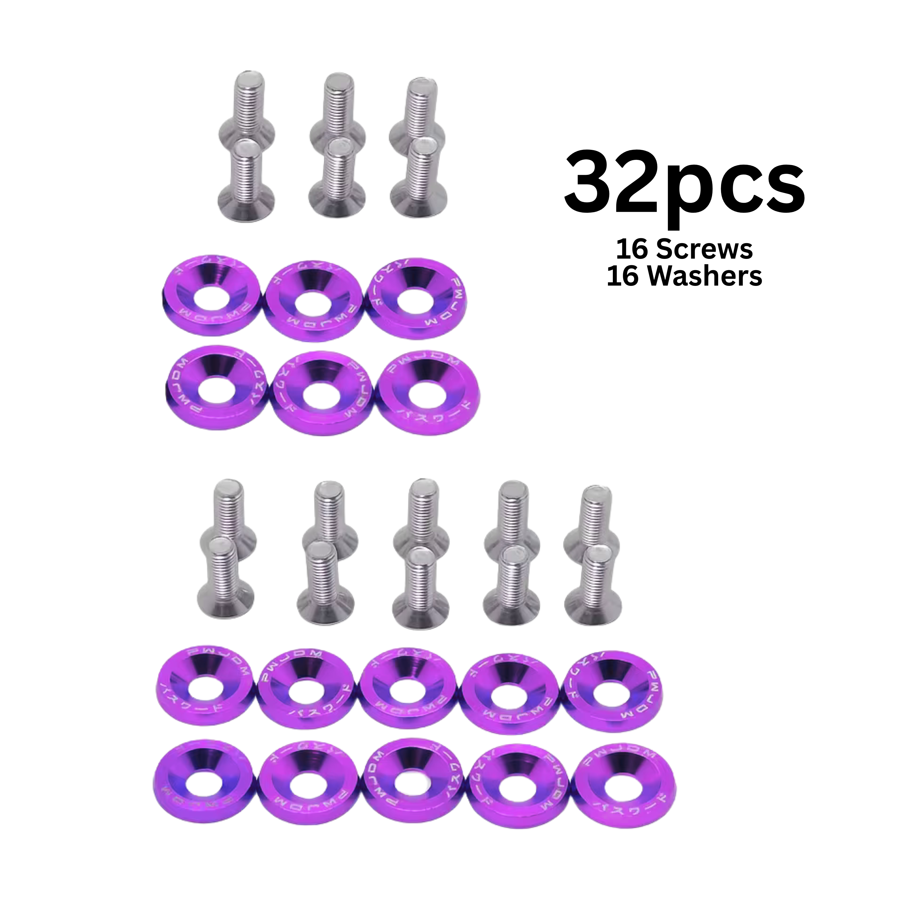 Aluminum Washers M6 (32PCS)