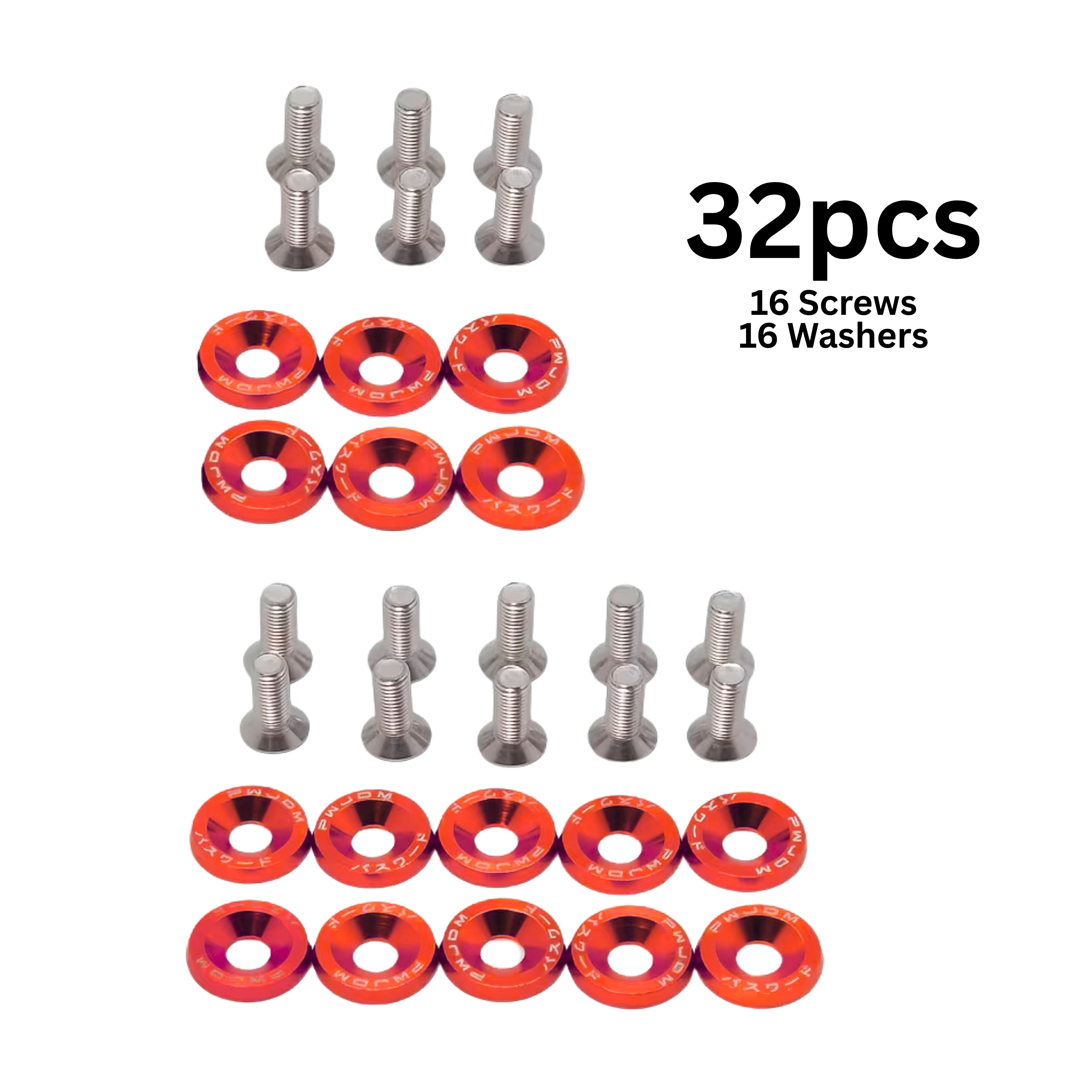 Aluminum Washers M6 (32PCS)